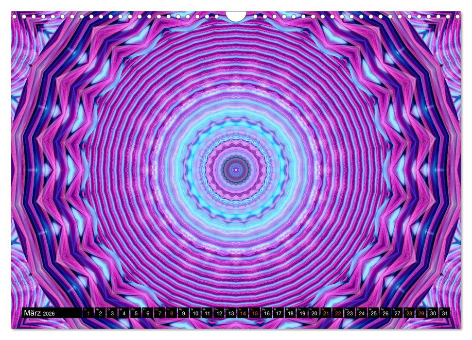 Energie - Mandalas, Spiritualität durch die Farbe Lila (CALVENDO Wandkalender 2026)