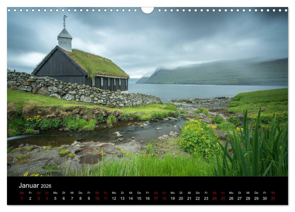 Färöer - Naturwunder im Nordatlantik (CALVENDO Wandkalender 2026)