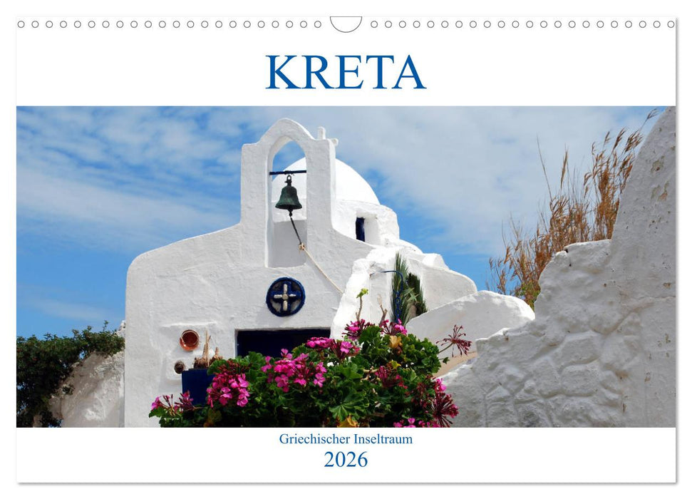 Kreta - Griechischer Inseltraum (CALVENDO Wandkalender 2026)