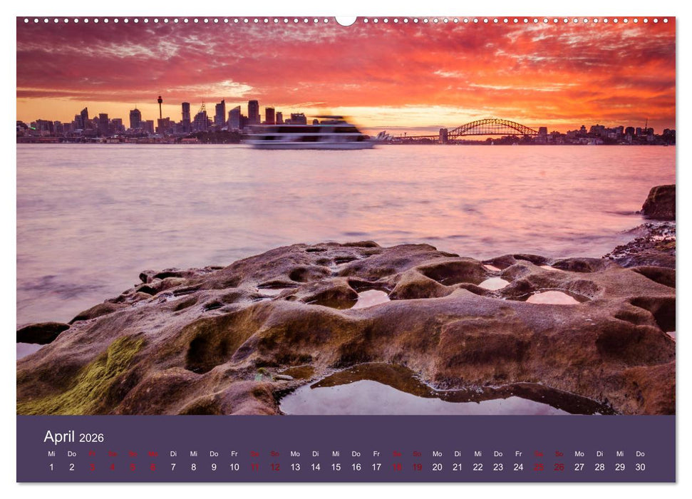 Down Under - Eine Reise durch Australien (CALVENDO Premium Wandkalender 2026)