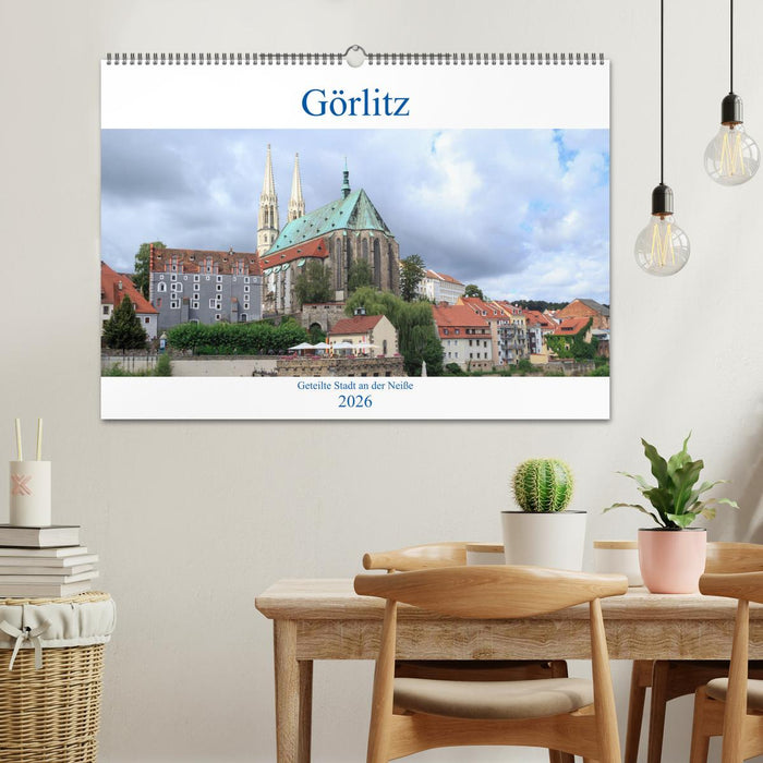 Görlitz - geteilte Stadt an der Neiße (CALVENDO Wandkalender 2026)