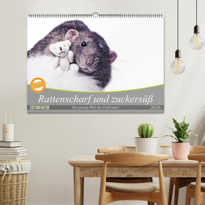 Rattenscharf und zuckersüß (CALVENDO Wandkalender 2026)