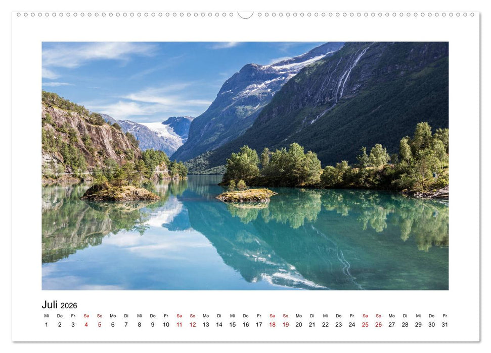 Norwegen - Faszination Fjordland (CALVENDO Premium Wandkalender 2026)