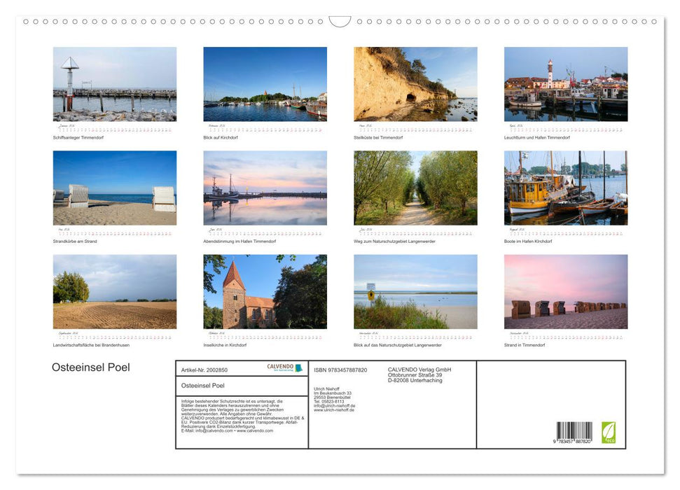 Osteeinsel Poel (CALVENDO Wandkalender 2026)