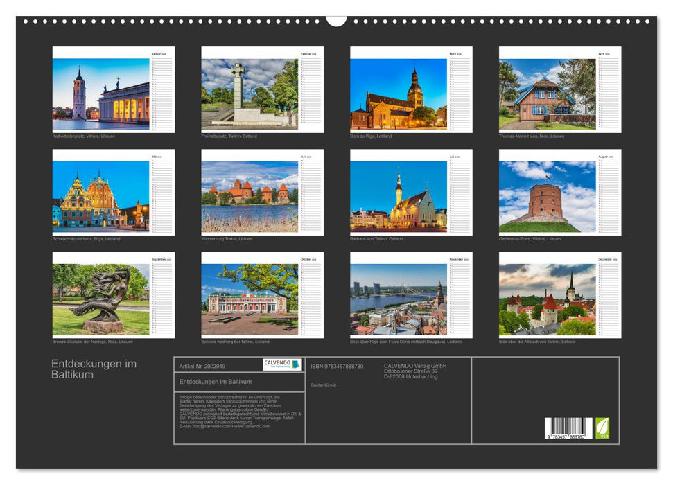 Entdeckungen im Baltikum (CALVENDO Wandkalender 2026)