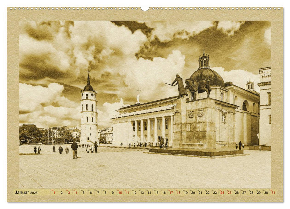 Das Baltikum - Ein Kalender im Zeitungsstil (CALVENDO Wandkalender 2026)