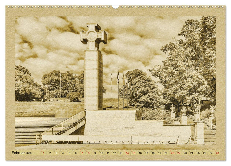 Das Baltikum - Ein Kalender im Zeitungsstil (CALVENDO Wandkalender 2026)