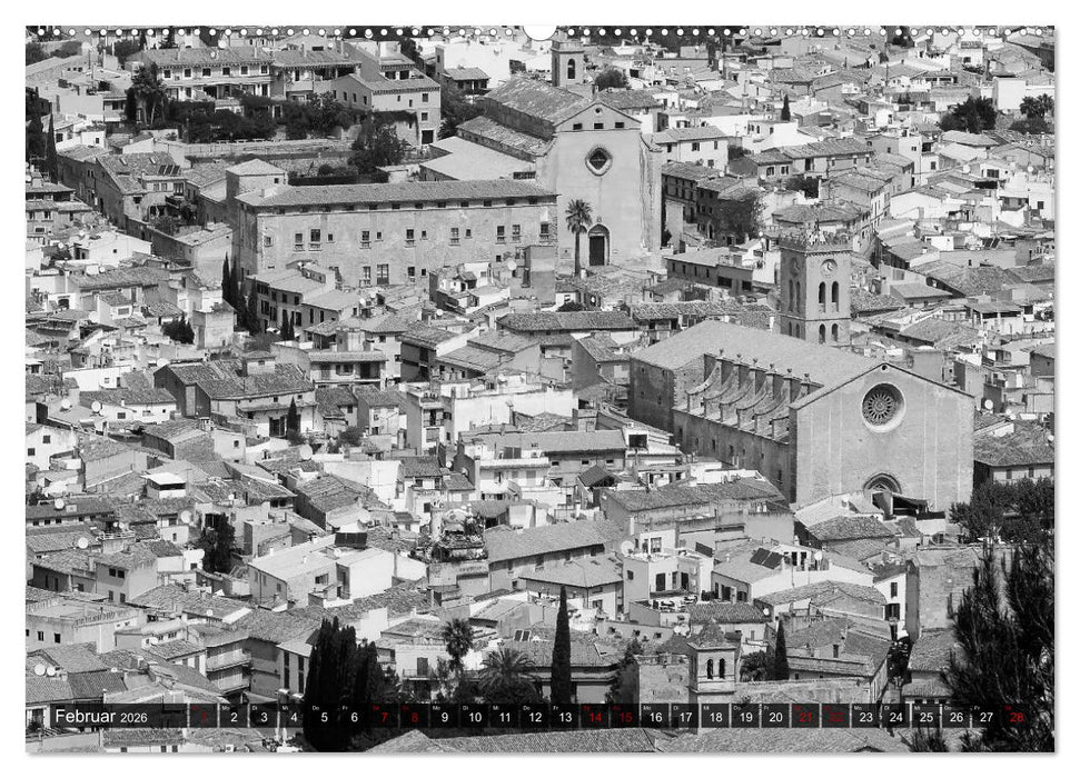Mallorca monochrom (CALVENDO Wandkalender 2026)