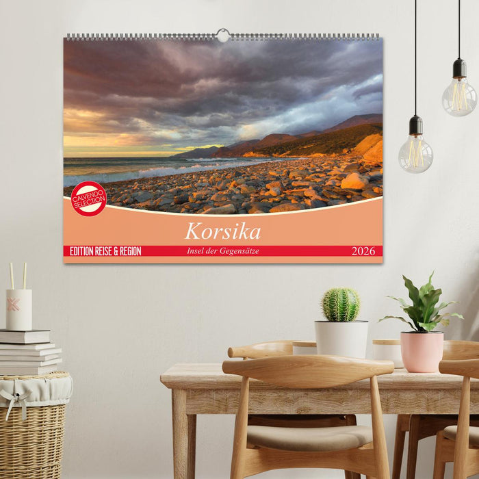 Korsika - Insel der Gegensätze (CALVENDO Wandkalender 2026)