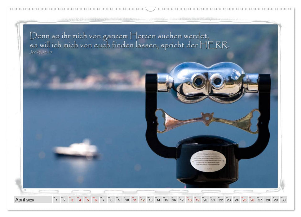 Biblische Sprüche und Verse (CALVENDO Wandkalender 2026)