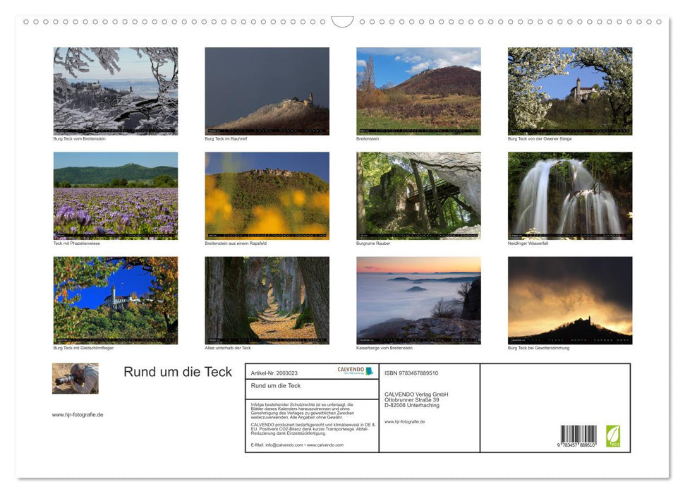Rund um die Teck (CALVENDO Wandkalender 2026)