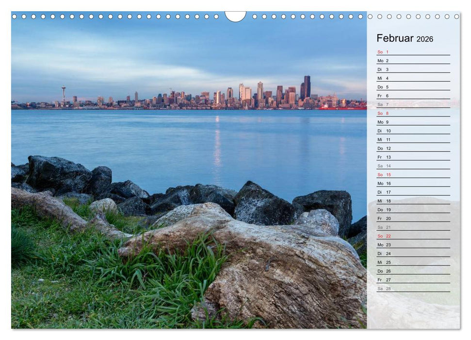 Eine Reise nach Seattle (CALVENDO Wandkalender 2026)