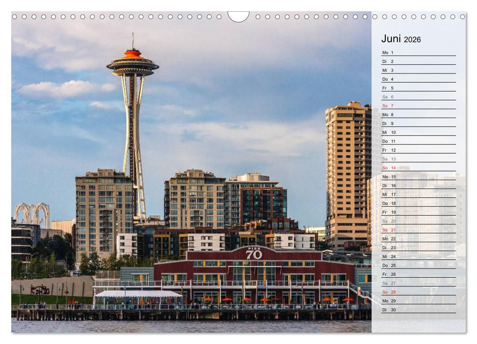 Eine Reise nach Seattle (CALVENDO Wandkalender 2026)