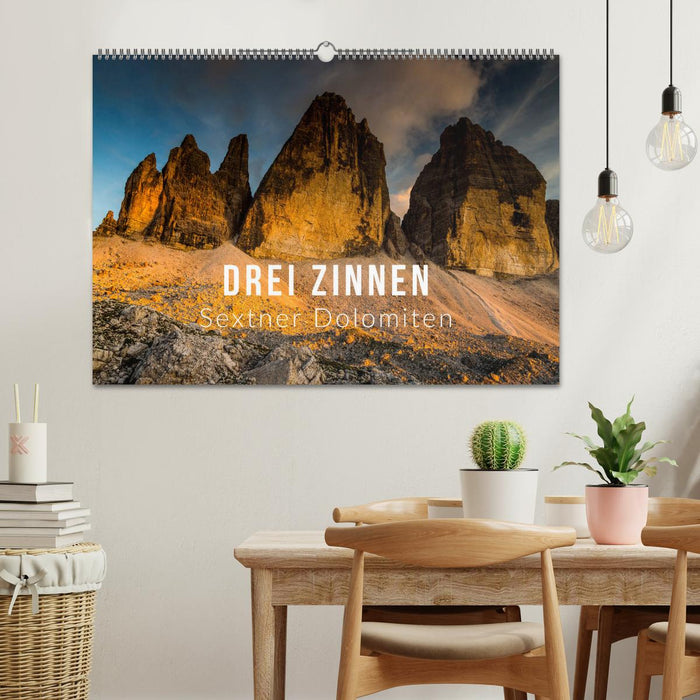 Drei Zinnen. Sextner Dolomiten (CALVENDO Wandkalender 2026)