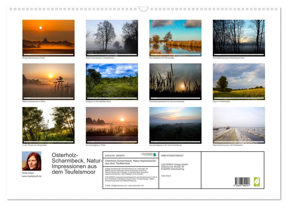 Osterholz-Scharmbeck, Natur-Impressionen aus dem Teufelsmoor (CALVENDO Wandkalender 2026)