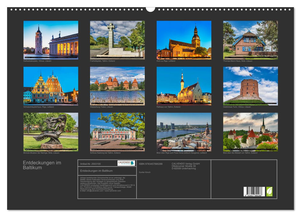 Entdeckungen im Baltikum (CALVENDO Wandkalender 2026)
