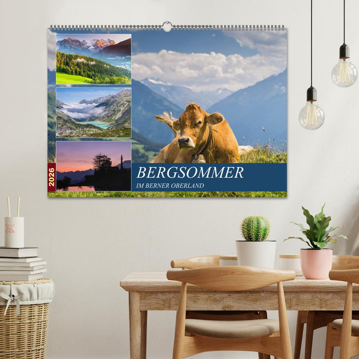 Bergsommer im Berner Oberland (CALVENDO Wandkalender 2026)
