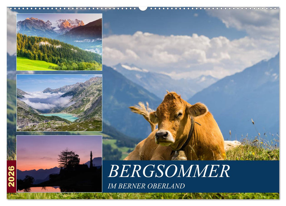 Bergsommer im Berner Oberland (CALVENDO Wandkalender 2026)
