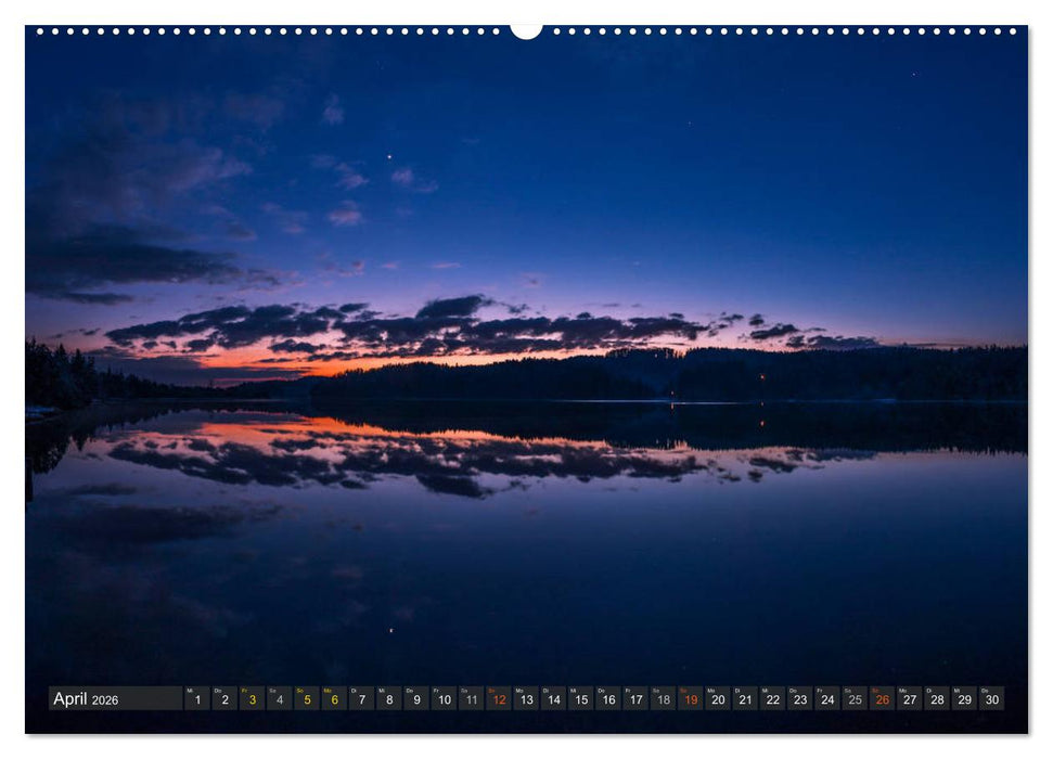 Himmelslichter - Mond und Sterne (CALVENDO Wandkalender 2026)