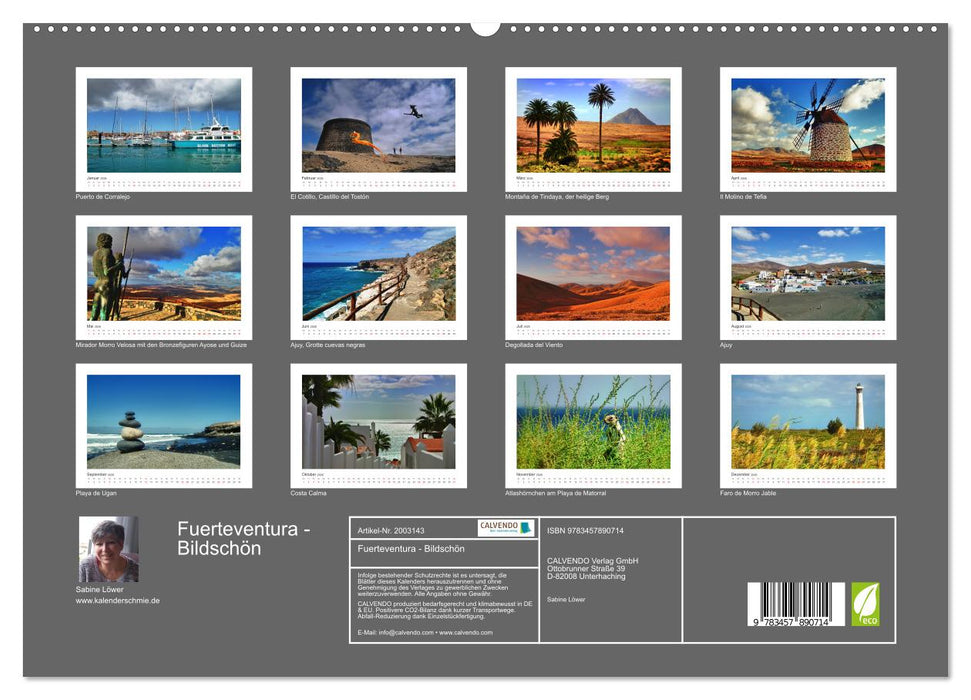 Fuerteventura - Bildschön (CALVENDO Wandkalender 2026)