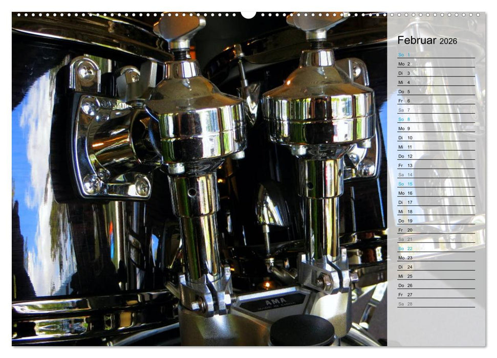 Schlagzeug onstage (CALVENDO Wandkalender 2026)