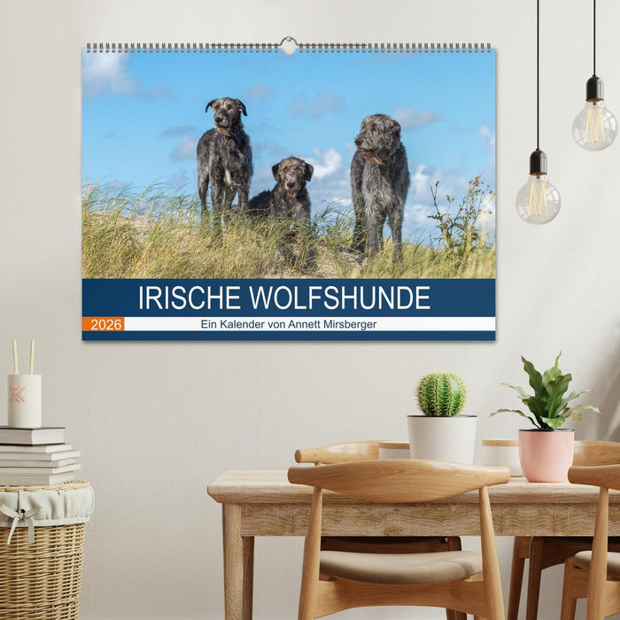 Irische Wolfshunde (CALVENDO Wandkalender 2026)