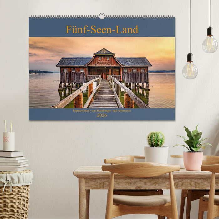 Fünf-Seen-Land (CALVENDO Wandkalender 2026)