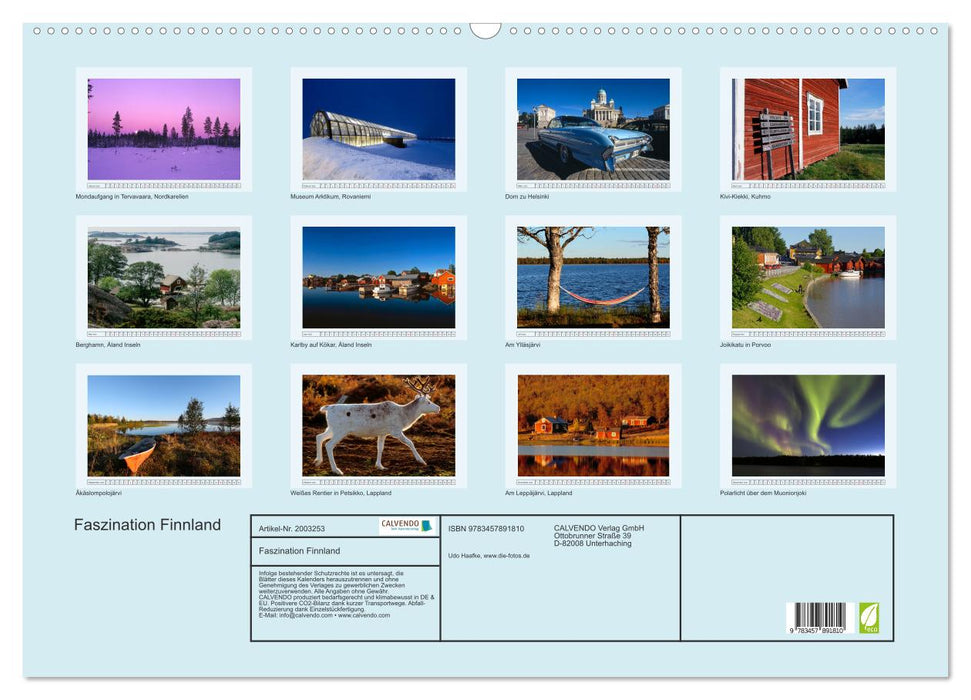 Faszination Finnland (CALVENDO Wandkalender 2026)