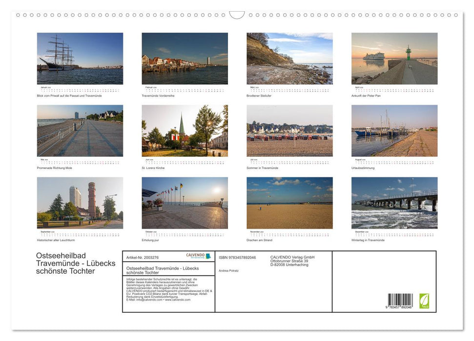 Ostseeheilbad Travemünde - Lübecks schönste Tochter (CALVENDO Wandkalender 2026)