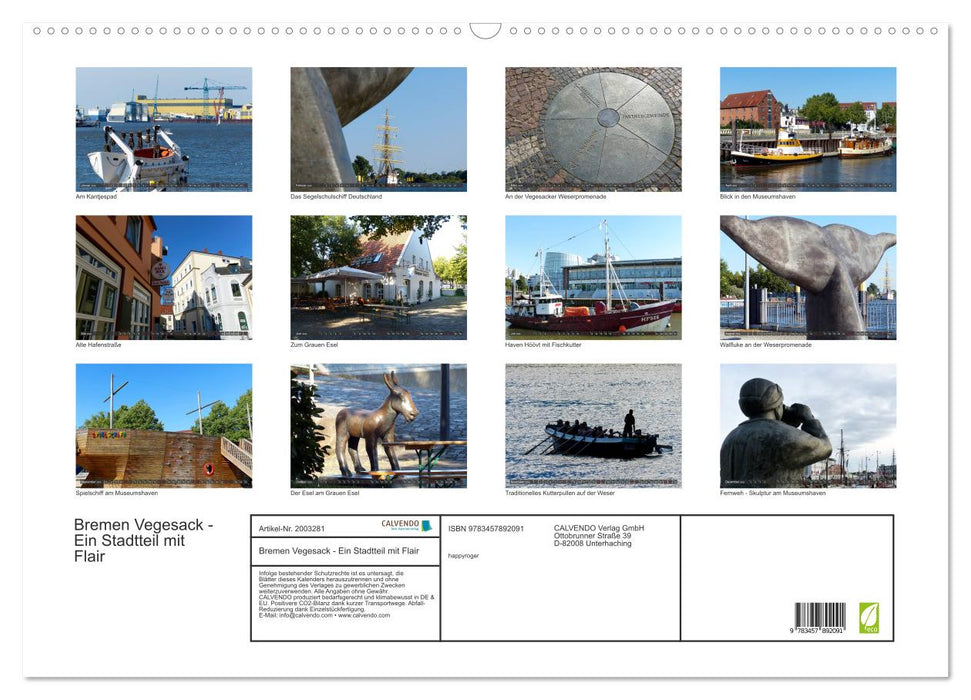 Bremen Vegesack - Ein Stadtteil mit Flair (CALVENDO Wandkalender 2026)