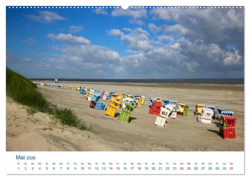 Langeoog 2026. Impressionen zwischen Hafen und Ostende (CALVENDO Wandkalender 2026)