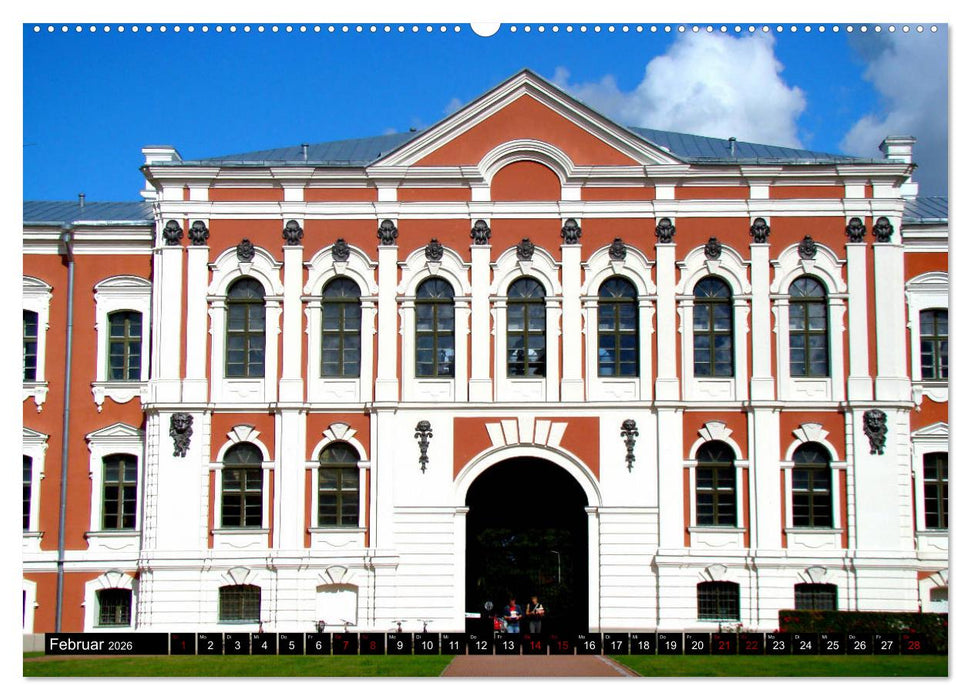 Traumschlösser in Lettland (CALVENDO Wandkalender 2026)