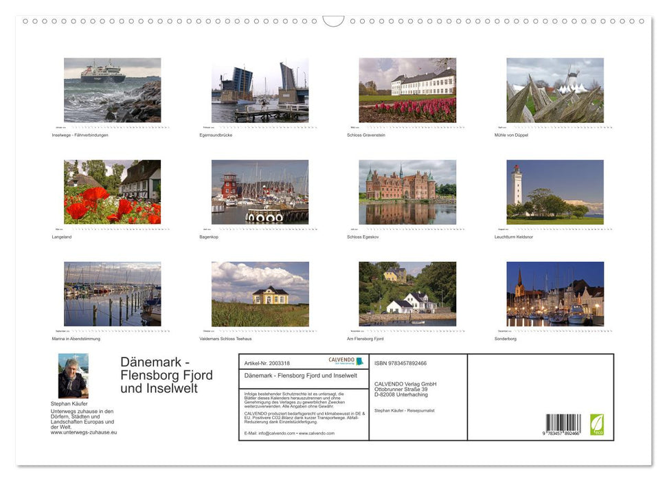 Dänemark - Flensborg Fjord und Inselwelt (CALVENDO Wandkalender 2026)