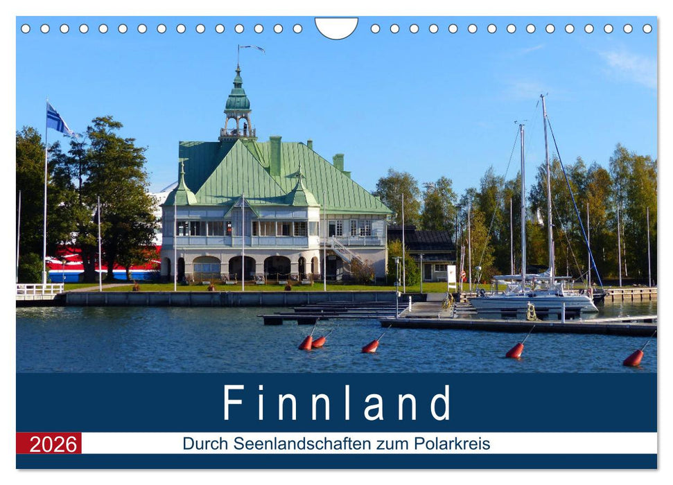 Finnland - Durch Seenlandschaften zum Polarkreis (CALVENDO Wandkalender 2026)