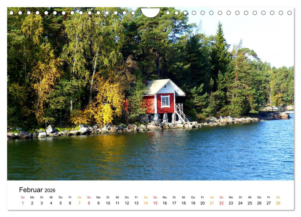 Finnland - Durch Seenlandschaften zum Polarkreis (CALVENDO Wandkalender 2026)