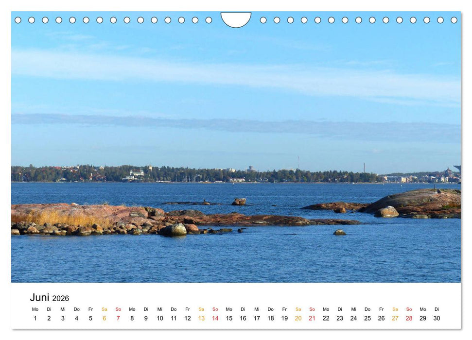 Finnland - Durch Seenlandschaften zum Polarkreis (CALVENDO Wandkalender 2026)