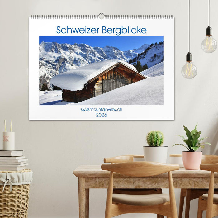 Schweizer Bergblicke (CALVENDO Wandkalender 2026)