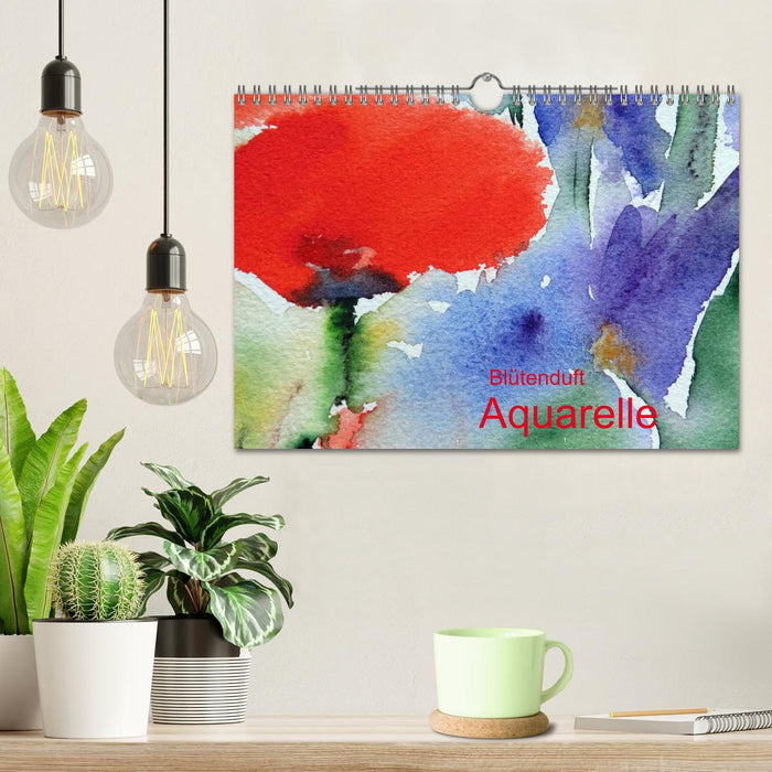 Blütenduft Aquarelle (CALVENDO Wandkalender 2026)