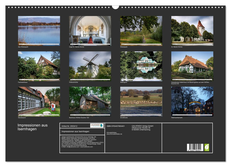 Impressionen aus Isernhagen (CALVENDO Wandkalender 2026)