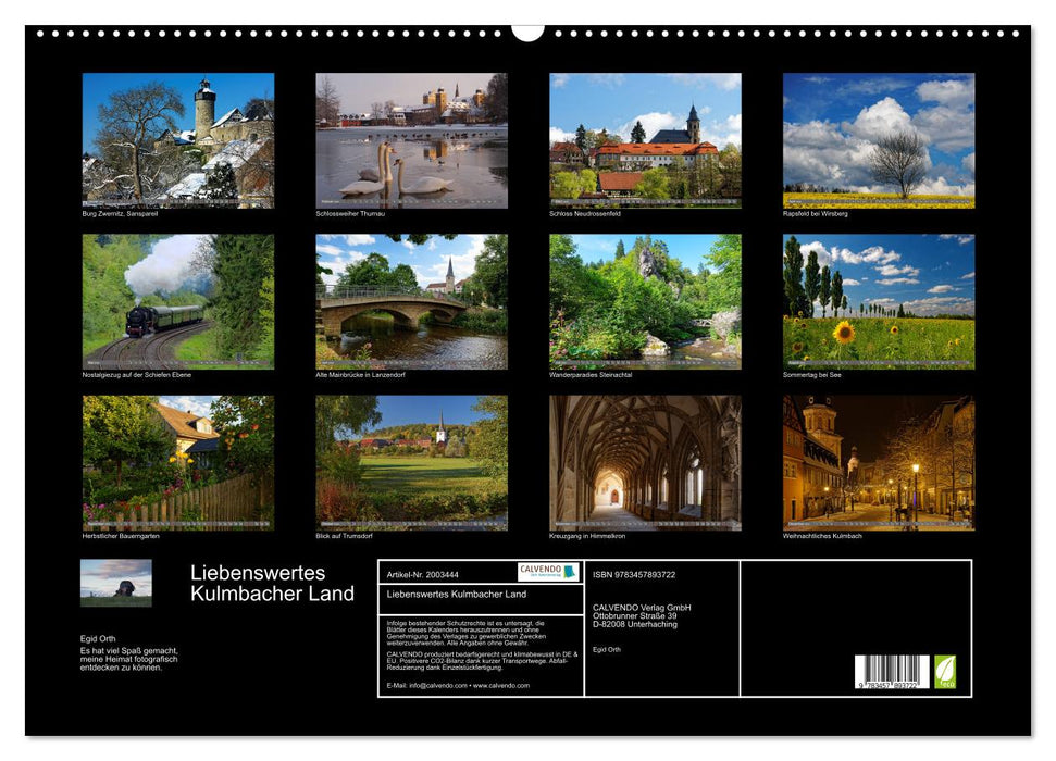 Liebenswertes Kulmbacher Land (CALVENDO Wandkalender 2026)