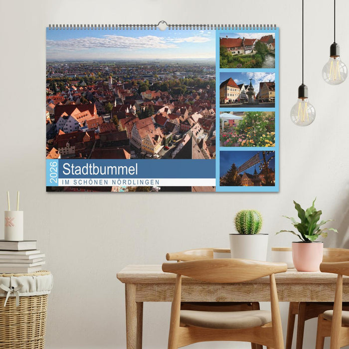 Stadtbummel im schönen Nördlingen (CALVENDO Wandkalender 2026)