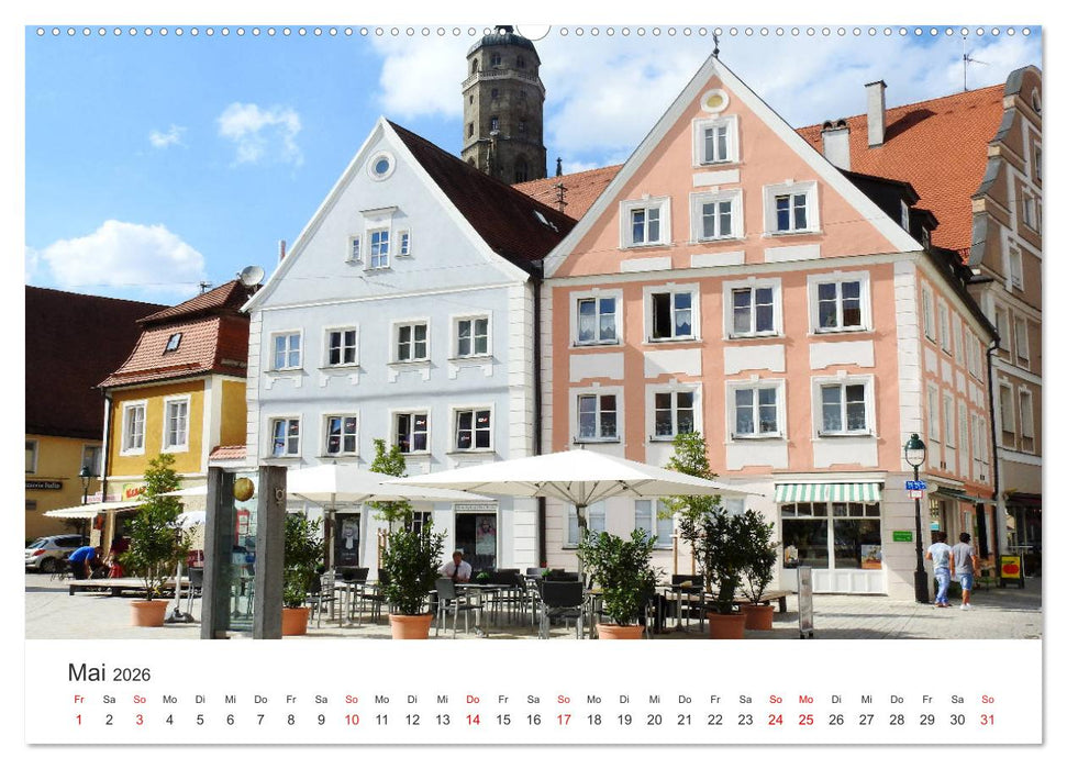 Stadtbummel im schönen Nördlingen (CALVENDO Wandkalender 2026)