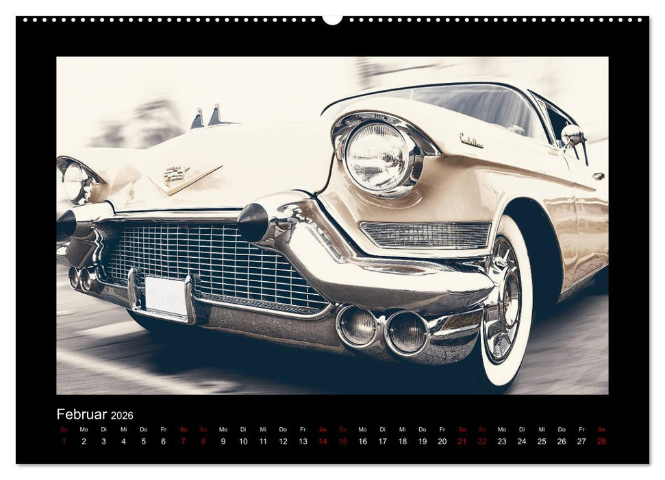 Retro Cars (CALVENDO Wandkalender 2026)