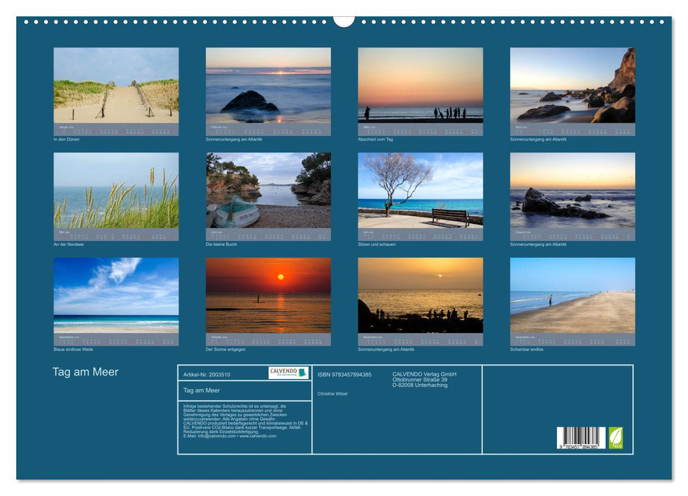 Tag am Meer (CALVENDO Wandkalender 2026)