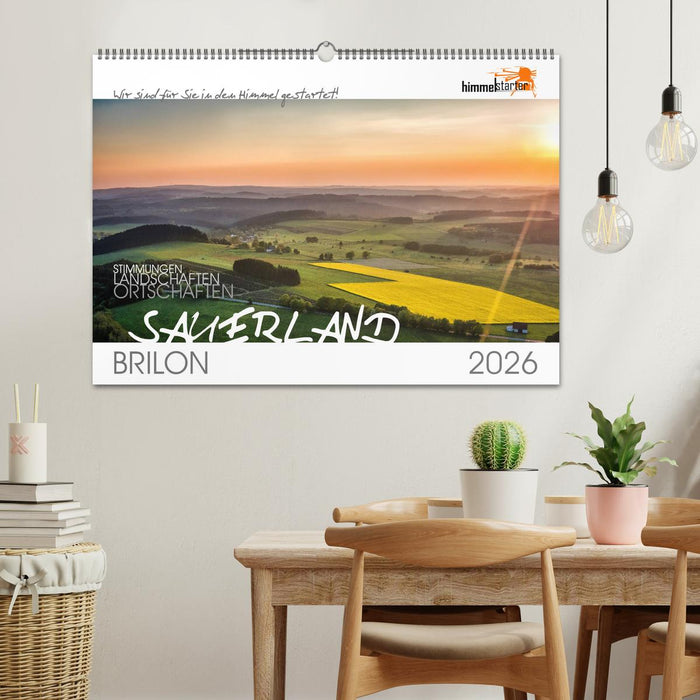 Das Sauerland bei Brilon aus der Vogelperspektive (CALVENDO Wandkalender 2026)