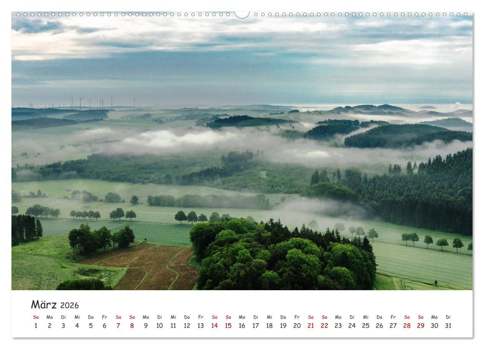 Das Sauerland bei Brilon aus der Vogelperspektive (CALVENDO Wandkalender 2026)