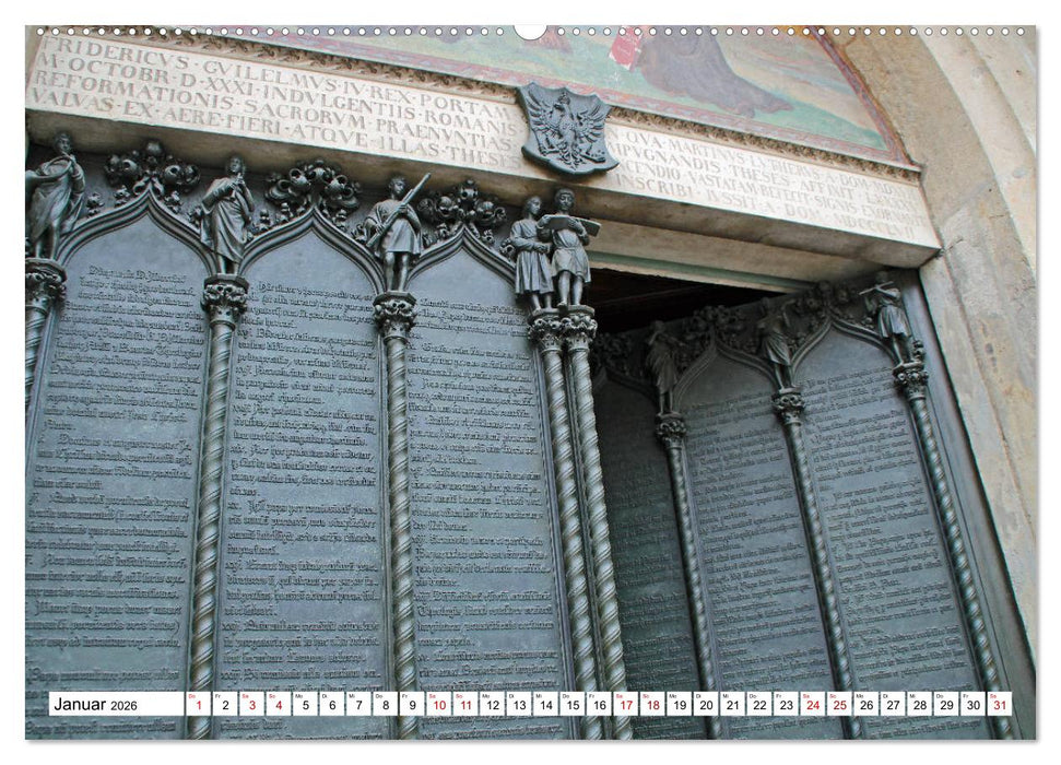 Die Lutherstadt Wittenberg (CALVENDO Wandkalender 2026)