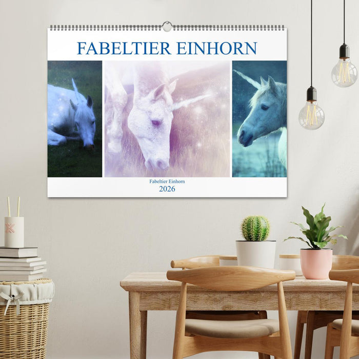 Fabeltier Einhorn (CALVENDO Wandkalender 2026)
