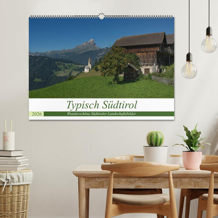 Typisch Südtirol (CALVENDO Wandkalender 2026)