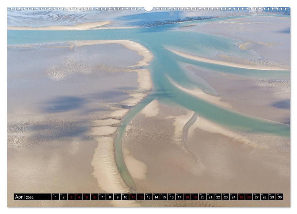 Das Wattenmeer von oben (CALVENDO Wandkalender 2026)